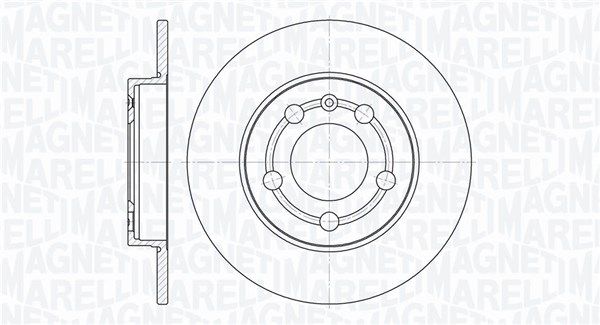 MAGNETI MARELLI Тормозной диск 361302040283